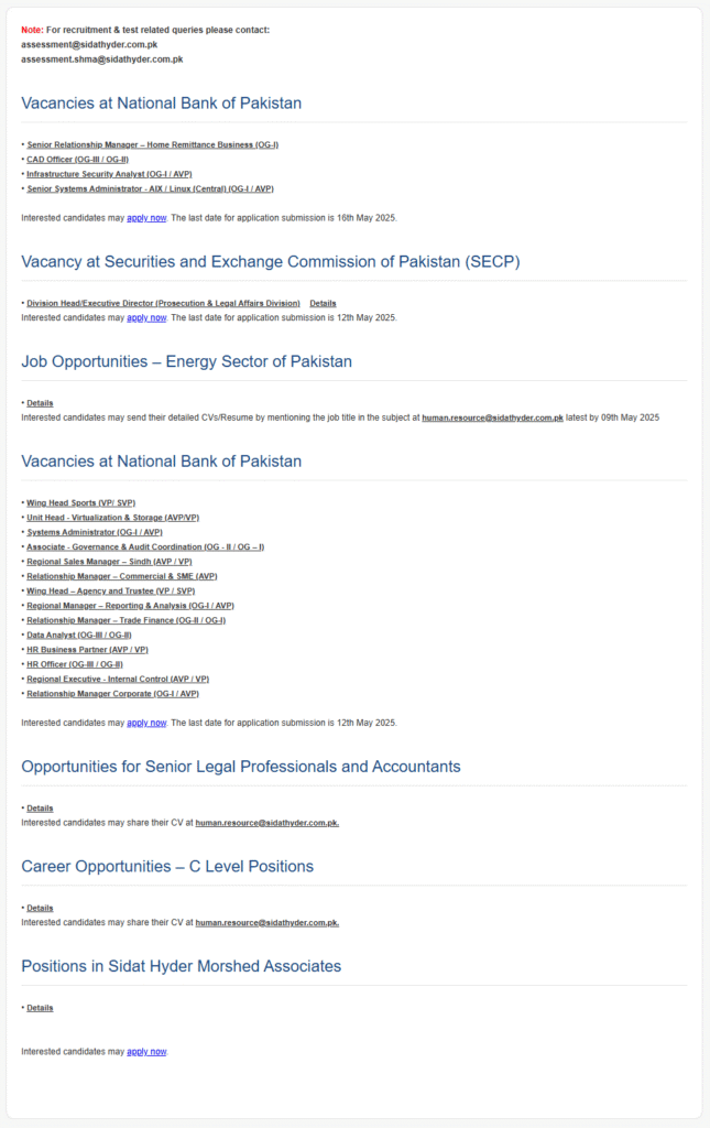 NBP Jobs