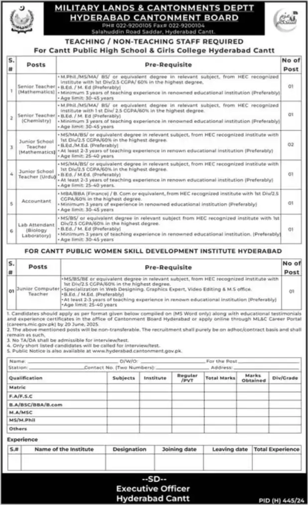 Government Teaching Jobs 2025 Apply Online