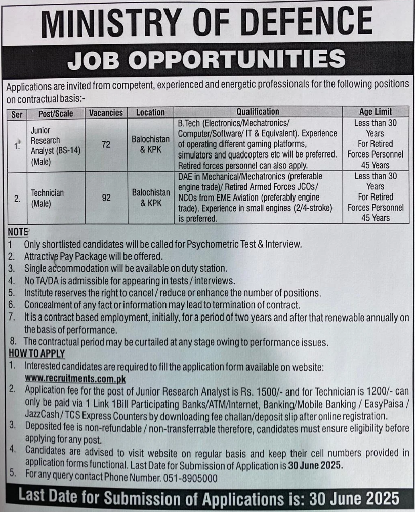 Ministry of Defence Jobs