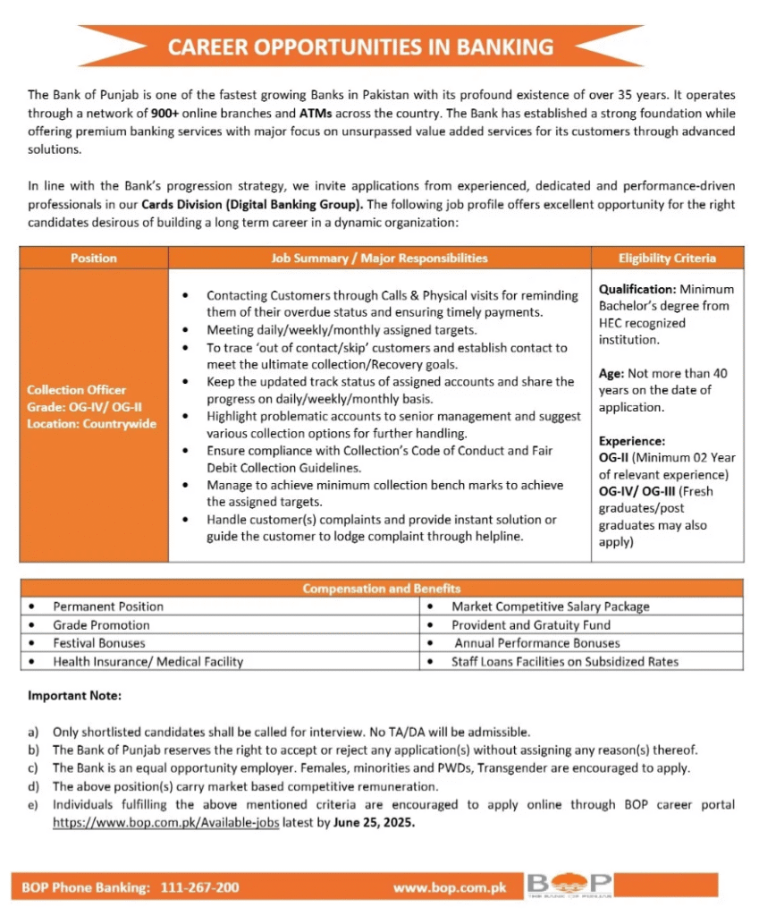 Top BOP Careers 2025 - Get High Paying Salary