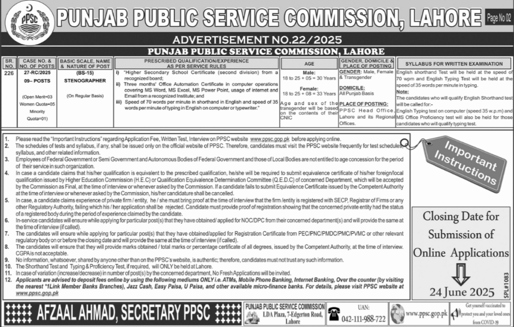 PPSC Jobs